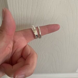 Park Lane Silver Pearl Ring